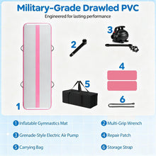 Load image into Gallery viewer, Inflatable Gymnastic Mat, 3M Home Gym Yoga Training Mat with Premium PVC Construction
