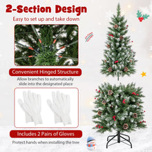 Load image into Gallery viewer, Artificial Christmas Tree with Branch Tips and Natural Pine Cones
