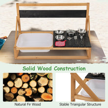 Load image into Gallery viewer, Kids Mud Kitchen, Wall Mounted Outdoor Toy Kitchen Set with Hanging Hooks
