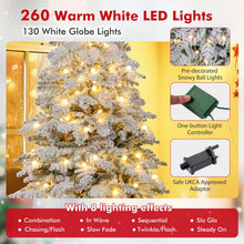 Load image into Gallery viewer, Artificial Xmas Tree Flocked Christmas Tree with Branch Tips
