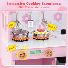 Load image into Gallery viewer, Kids Play Kitchen with 2 Stoves and Drawers and Dishwasher
