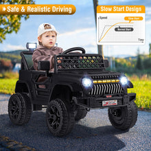 Load image into Gallery viewer, Kids Ride on Car, 12V Battery Powered Toy Car with Remote Control, Lights, Music, Horn
