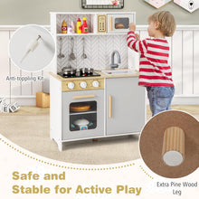 Load image into Gallery viewer, Toddler Wooden Toy Kitchen with Lights and Sounds
