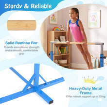 Load image into Gallery viewer, Gymnastics Training Bar, 85-145cm/90-150cm Height Adjustable Horizontal Kip Bars with Non-slip Pads
