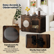 Load image into Gallery viewer, Dog Crate Furniture, Wooden Dog Cage with Chew-proof Metal Mesh
