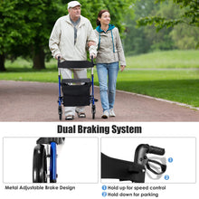 Load image into Gallery viewer, Rollator Walkers 4 Wheels Folding Medical Walking Aid with Seats
