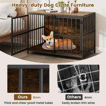 Load image into Gallery viewer, Heavy Duty Dog Kennel with Dual Lockable Double Doors
