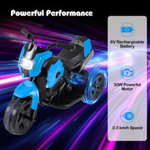 Load image into Gallery viewer, Kids Electric Motorcycle, 6V Battery Powered Motorbike with LED Headlight
