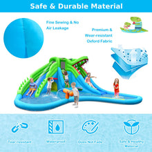 Load image into Gallery viewer, 7 in 1 Kids Bouncy Castle with 780W Blower, Inflatable Water Park with 2 Slides
