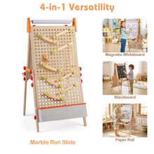 Load image into Gallery viewer, 4-in-1 Wooden Kids Art Easel with Paper Roll
