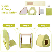 Load image into Gallery viewer, Cat House, Cute Cats Condo with Scratching Board, 35 x 33 x 40 cm
