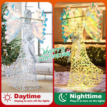 Load image into Gallery viewer, Lighted Angel Christmas Decoration with Flute and 250 LED Lights
