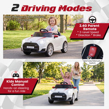 Load image into Gallery viewer, 12V Kids Ride on Car with Remote Control, Horn, Music
