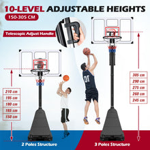 Load image into Gallery viewer, Basketball Hoop, 10FT Basketball Goal System

