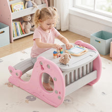 Load image into Gallery viewer, Toddler Table and Chair, Kids Art Table with Angle-Adjustable Whiteboard
