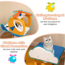 Load image into Gallery viewer, Cat Tree, Small Cat Tower with Sisal Scratching Posts, Helicopter Top Perch
