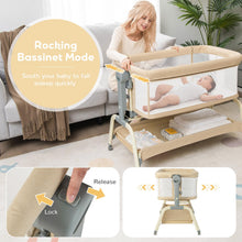Load image into Gallery viewer, Baby Bassinet with Net with 6 Adjustable Heights

