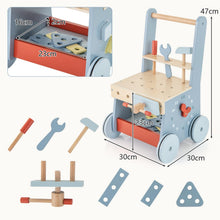 Load image into Gallery viewer, 2-in-1 Toddler First Step Activity Interactive Push Along Toy with Smooth Handle
