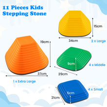 Load image into Gallery viewer, Stepping Stones for Kids, Toddler Balance Stone with Non-Slip Edge (11 Pcs: 42 x 40 x 20cm)
