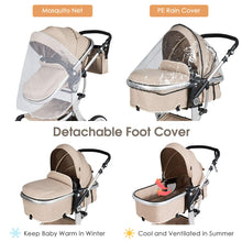Load image into Gallery viewer, Baby Stroller, Foldable Toddler Pushchair with Rain Cover, Mosquito Net, Storage Bag

