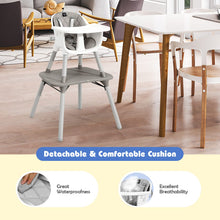 Load image into Gallery viewer, Convertible Baby Dining High Chair with Adjustable and Removable Tray &amp; 5-Point Seat Belt
