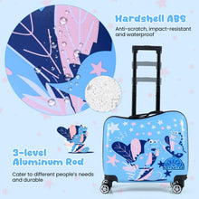 Load image into Gallery viewer, 2 Pieces Kid Luggage Set with Spinner Wheels and Lanyard for Carry Strap

