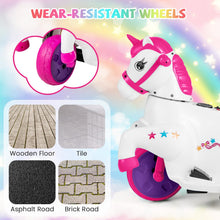 Load image into Gallery viewer, Kids Electric Motorbike, 12V Ride on Unicorn with Training Wheels
