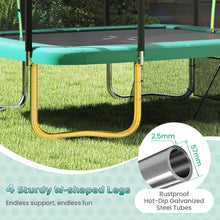Load image into Gallery viewer, Outdoor Trampoline, 10FT x 8FT Rectangle Trampoline with Basketball Hoop
