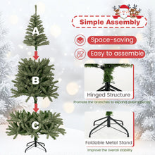 Load image into Gallery viewer, FT Pre-lit Christmas Tree, Artificial Xmas Trees with Branch Tips and LED Lights
