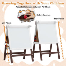 Load image into Gallery viewer, Height-adjustable Painting Easel with Chalkboard and Paper Holder
