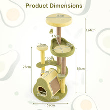 Load image into Gallery viewer, Cat Tree, Modern Cat Tower with Scratching Posts &amp; Board
