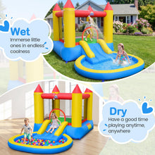 Load image into Gallery viewer, Inflatable Bounce House, Kids Water Park Wet Dry with Splash Pool, Water Slide
