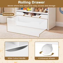 Load image into Gallery viewer, 5-Tier Kids Bookshelf, Wooden Children Bookcase
