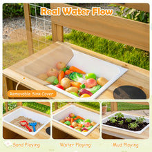 Load image into Gallery viewer, Wooden Chef Pretend Kitchen Playset with Detachable Bird Cage
