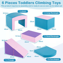 Load image into Gallery viewer, Soft Play Equipment for Toddlers, 6 Pieces Kids Activity Set for Climbing
