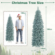 Load image into Gallery viewer, 5 FT/6 FT Pre-Lit Hinged Christmas Tree with Verdant Branches Tips
