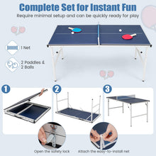 Load image into Gallery viewer, Folding Table Tennis Table, Portable Ping Pong Desk
