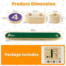 Load image into Gallery viewer, Wooden Balance Beam Toddler Balance Board with Stepping Stones
