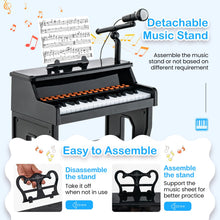Load image into Gallery viewer, 37-Key Electronic Piano Keyboard with Adjustable Microphone

