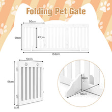 Load image into Gallery viewer, Freestanding Wooden Dog Barrier with 360 Degree Flexible Hinges

