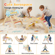 Load image into Gallery viewer, Foldable Climbing Toys with Arch and Climber for Toddlers
