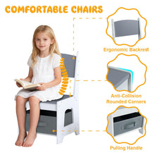 Load image into Gallery viewer, Kids Table and Chairs Set Toddler Wooden Activity Desk
