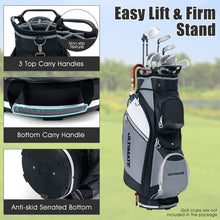Load image into Gallery viewer, Golf Cart Bag, Golf Trolley Bag with 14 Way Dividers, Cooler Bag, Shoulder Strap
