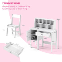 Load image into Gallery viewer, Kids Desk and Chair Set with Drawer
