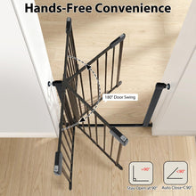 Load image into Gallery viewer, Safety Gate, 75-82cm Pressure Fit Baby Gates with Double-lock Door
