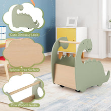 Load image into Gallery viewer, Baby Learning Walker, 2-in-1 Wooden Baby Push Walker with Large Toy Storage Chest and 4 Wheels
