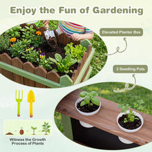 Load image into Gallery viewer, Fir Wood Barnyard Pretend Toy with Raised Planter Box
