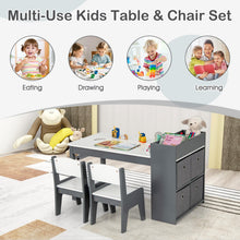 Load image into Gallery viewer, Wooden Children Art Desk with Paper Roll
