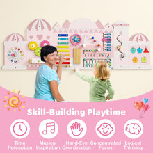 Load image into Gallery viewer, Activity Wall Busy Board Panels 11 in 1 Wooden Sensory Wall Toy
