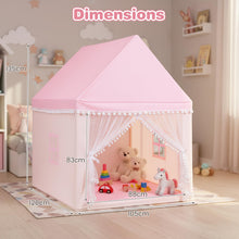 Load image into Gallery viewer, Children's Wooden Frame Playhouse Tent with Mat
